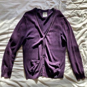 EXPRESS Men’s Purple Cardigan Sweater | Small